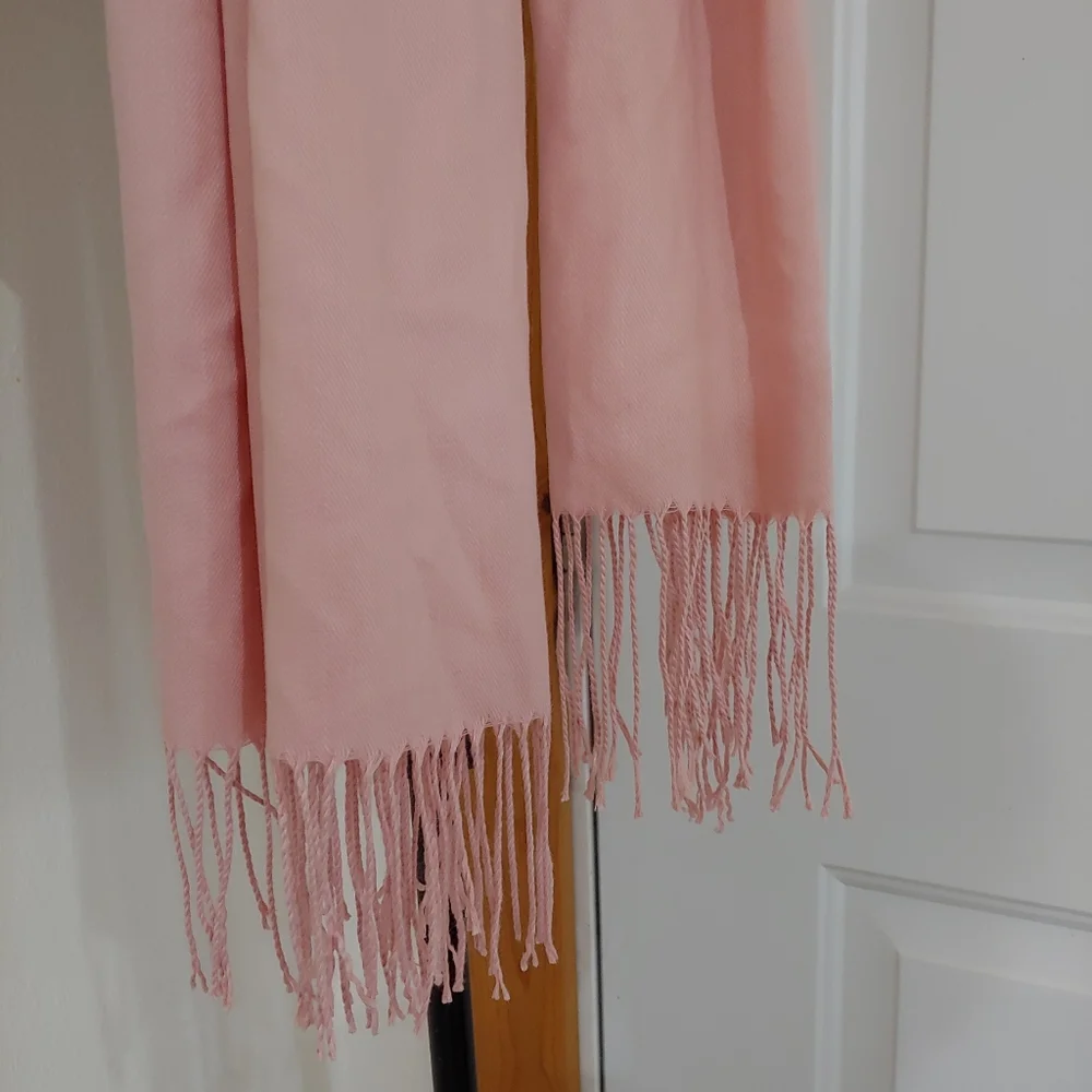 Mia Krafts Handmade Pashminas, Light Pink, Lot Of 2